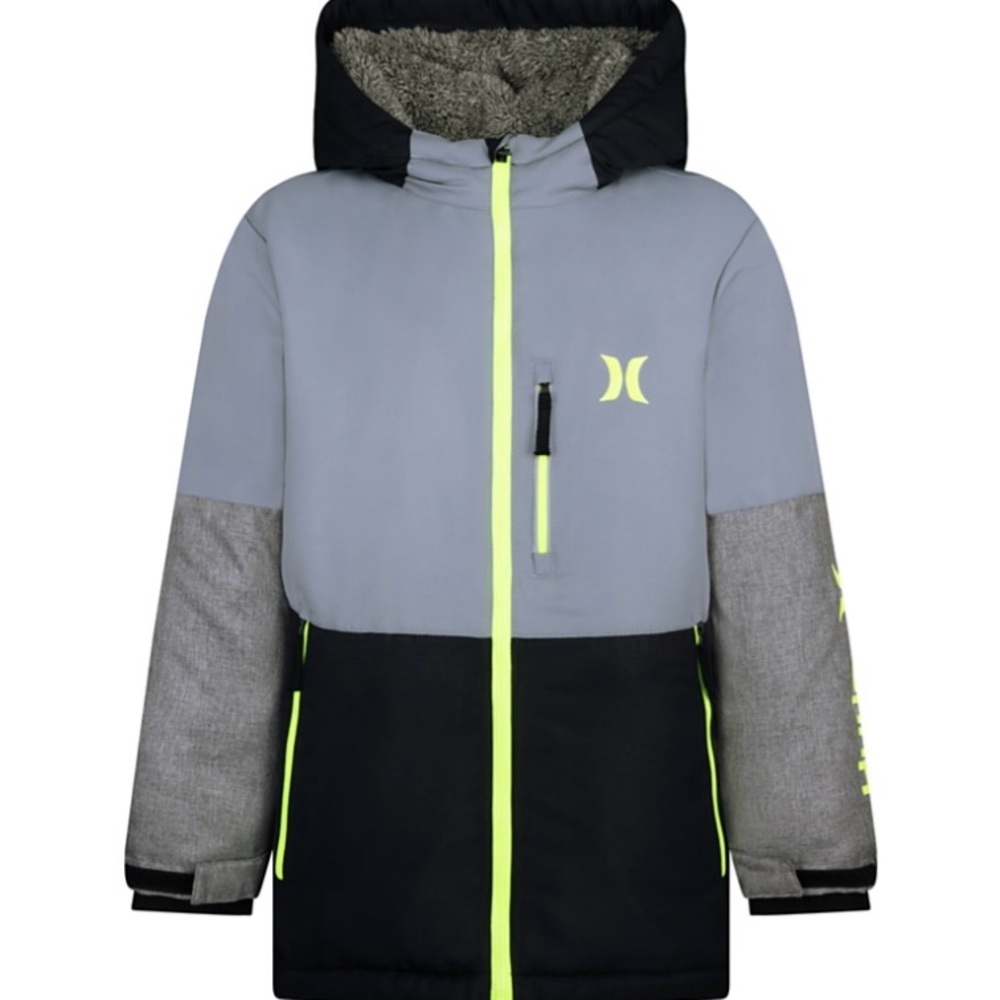 Hurley Kids snow/ski Hooded Puffer Jacket size Small